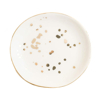 Gold Speckled Jewelry Dish - Sweet Water Decor - Jewelry Dishes