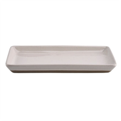 Cream Stoneware Tray - Sweet Water Decor - Trays