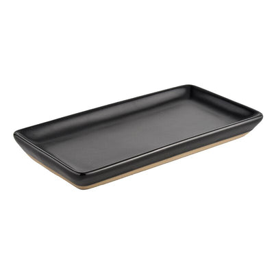 Black Stoneware Tray - Sweet Water Decor - Trays