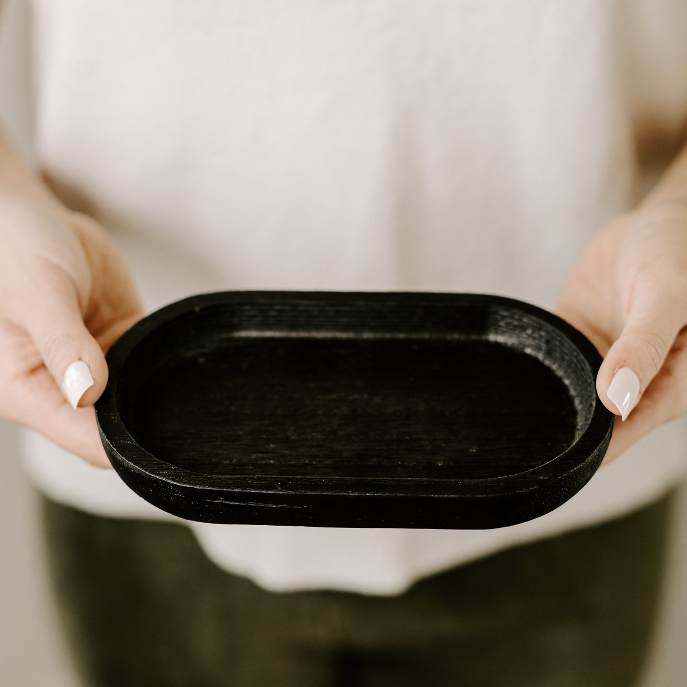 Black Wood Tray - Sweet Water Decor - Trays