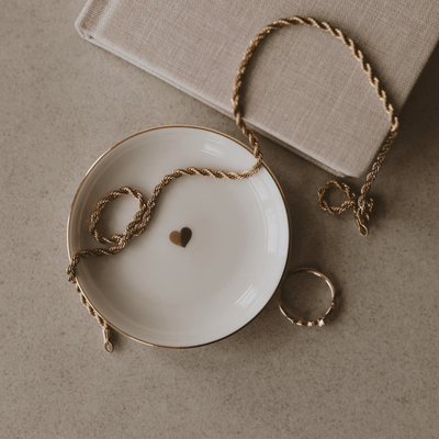 Gold Heart Jewelry Dish - Sweet Water Decor - Jewelry Dishes