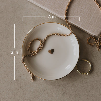 Gold Heart Jewelry Dish - Sweet Water Decor - Jewelry Dishes