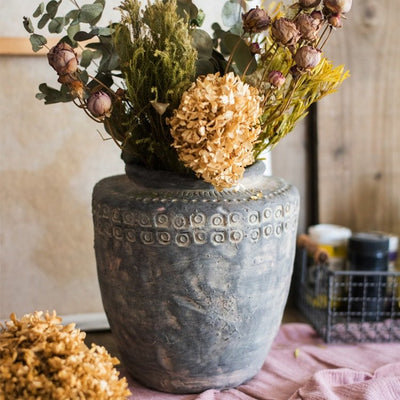 Ancient Maya Style Flower Pot - Sweet Water Decor - Flower Pot