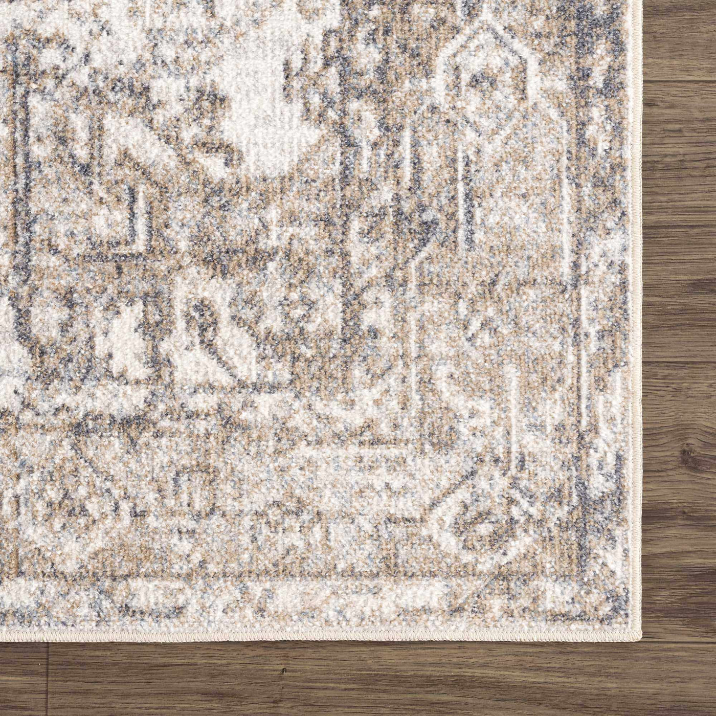 Hera Brown&Cream Washable Area Rug - Sweet Water Decor - Rugs