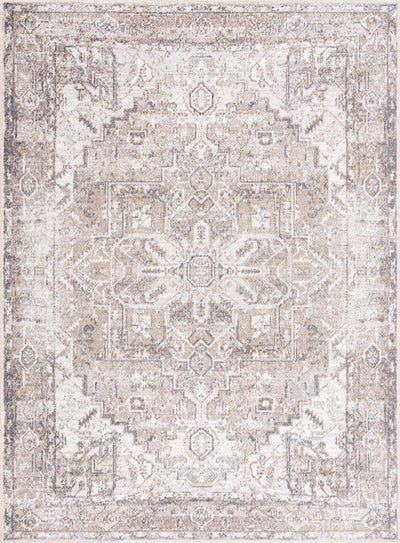 Hera Brown&Cream Washable Area Rug - Sweet Water Decor - Rugs