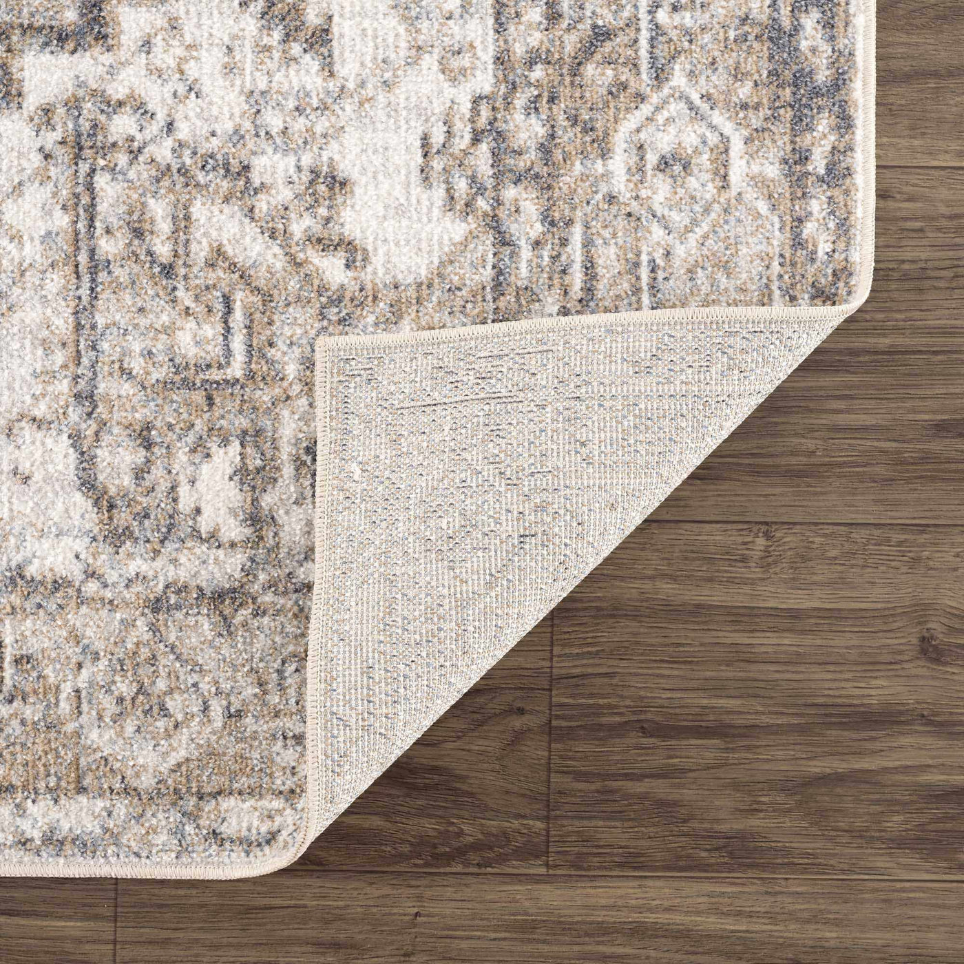 Hera Brown&Cream Washable Area Rug - Sweet Water Decor - Rugs