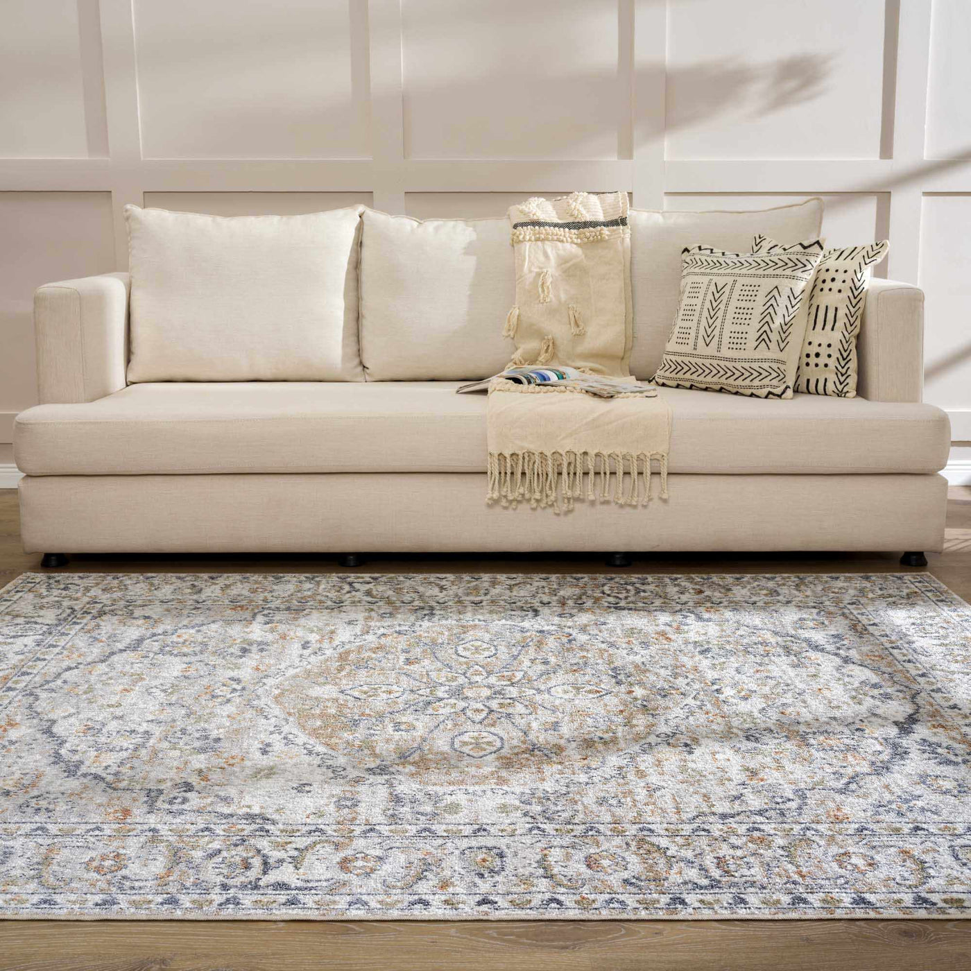 Hiti Cream Washable Performance Rug - Sweet Water Decor - Rugs