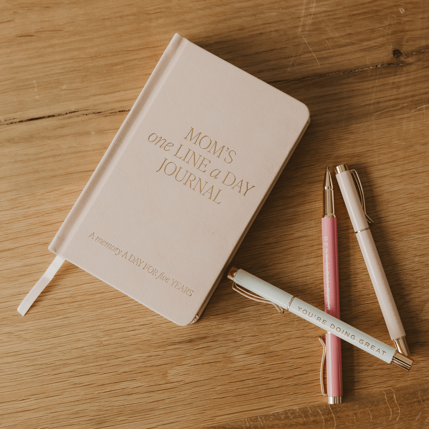 Mom's One Line A Day Leather Journal - Sweet Water Decor - Notebooks