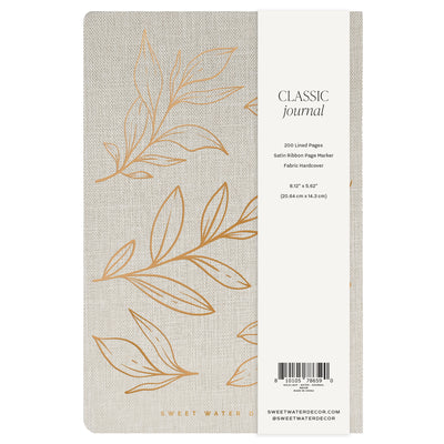 Gold Leaves Notes Journal - Sweet Water Decor - Notebooks