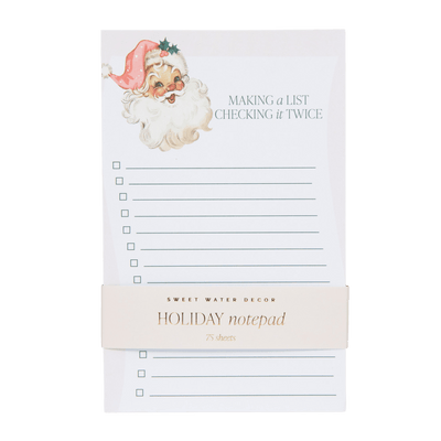 Vintage Santa Notepad - Sweet Water Decor - Notepad