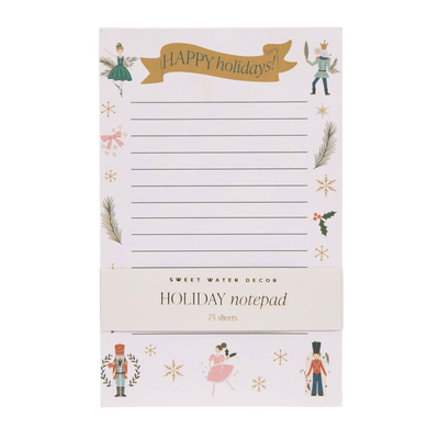 Nutcracker Notepad - Sweet Water Decor - Notepad