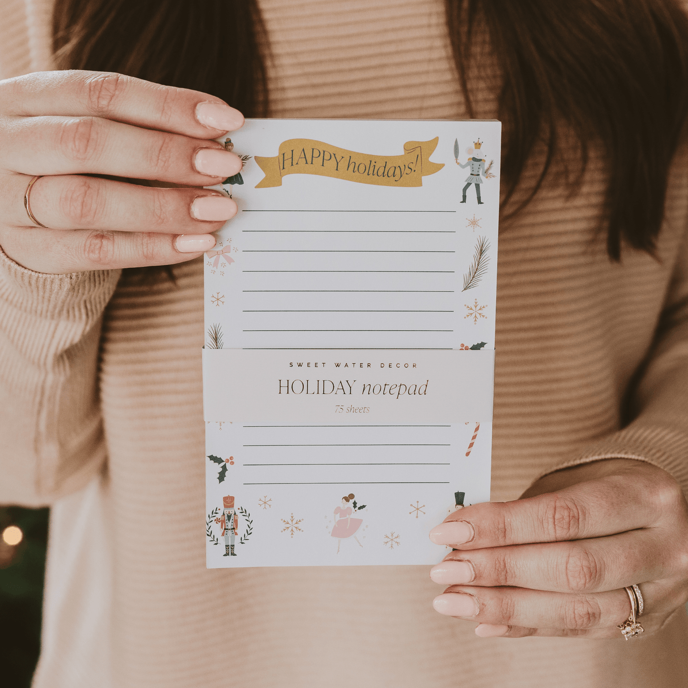 Nutcracker Notepad - Sweet Water Decor - Notepad
