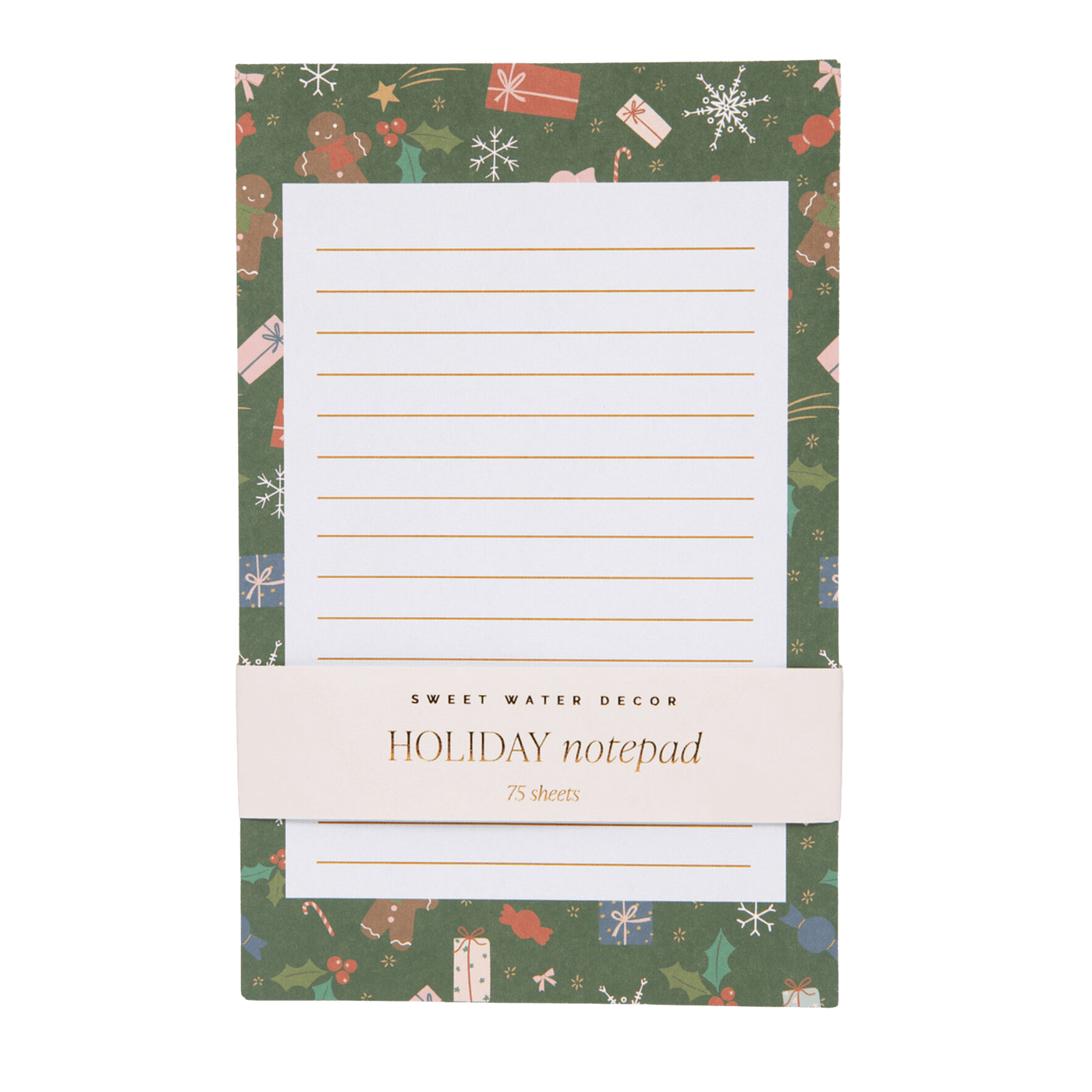 Gingerbread Notepad - Sweet Water Decor - Notepad