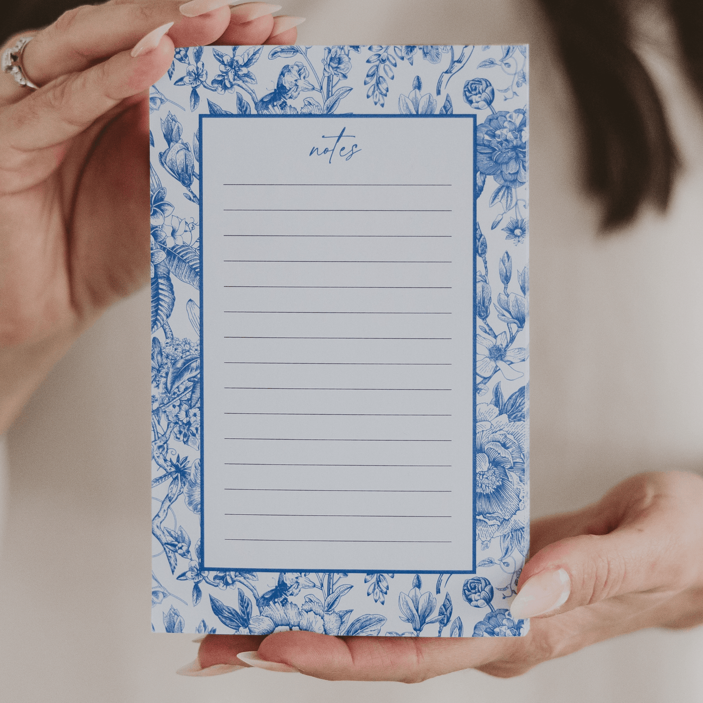 Blue Delft Notepad - Sweet Water Decor - Notepad