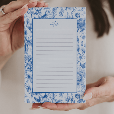 Blue Delft Notepad - Sweet Water Decor - Notepad