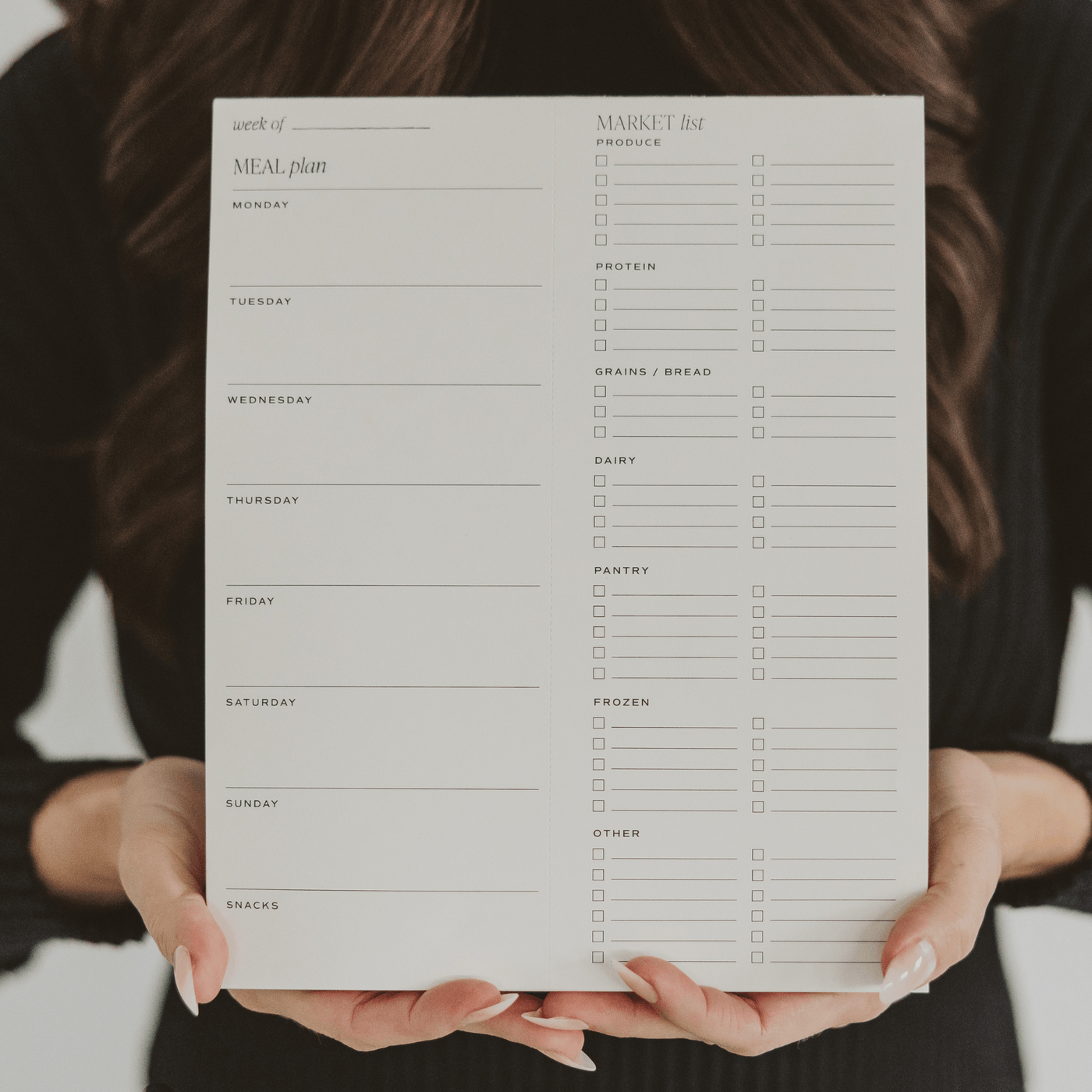 Weekly Meal Planner Notepad - Sweet Water Decor - Notepad