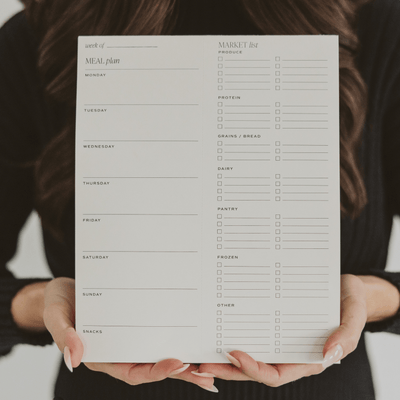 Weekly Meal Planner Notepad - Sweet Water Decor - Notepad