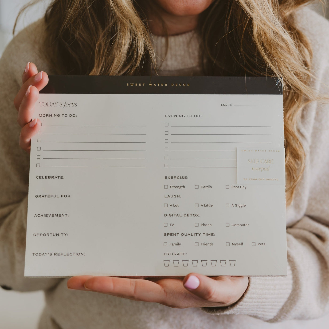 Self Care Notepad - Sweet Water Decor - Notepad