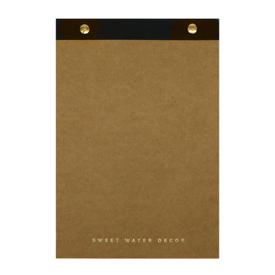 Gold Rivet Basic Notepad - Sweet Water Decor - Notepad