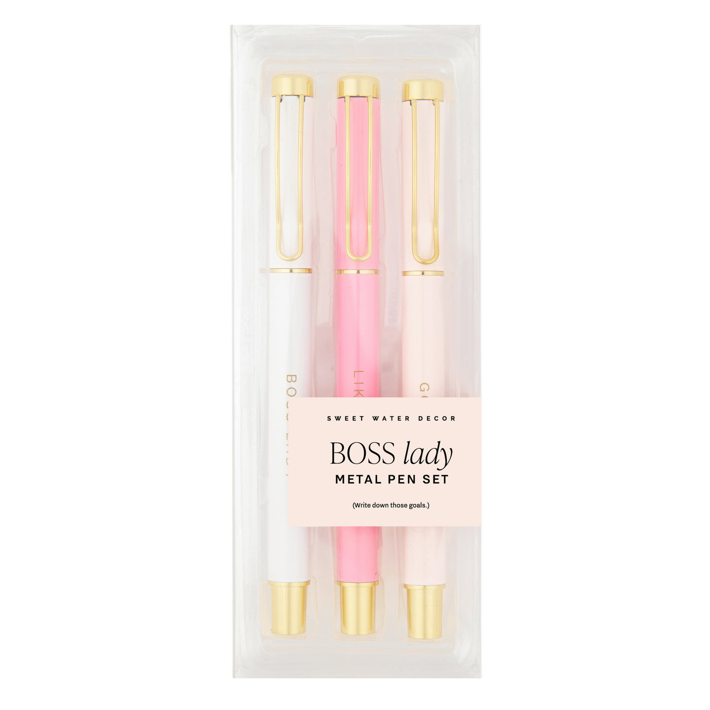 Sweet Water Decor Boss Lady Metal Pen Set