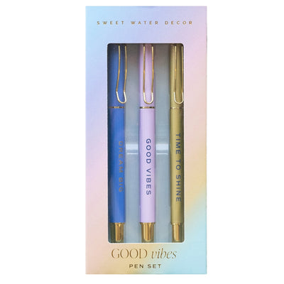 Good Vibes Pen Set - Sweet Water Decor - Pens