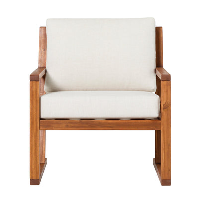 Prenton Modern Solid Wood Outdoor Club Chair - Sweet Water Decor - Outdoor Seats