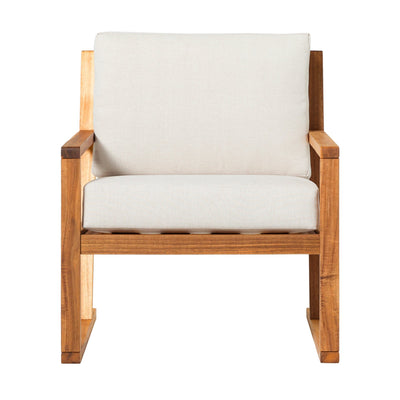 Prenton Modern Solid Wood Outdoor Club Chair - Sweet Water Decor - Outdoor Seats