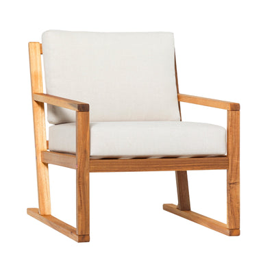 Prenton Modern Solid Wood Outdoor Club Chair - Sweet Water Decor - Outdoor Seats