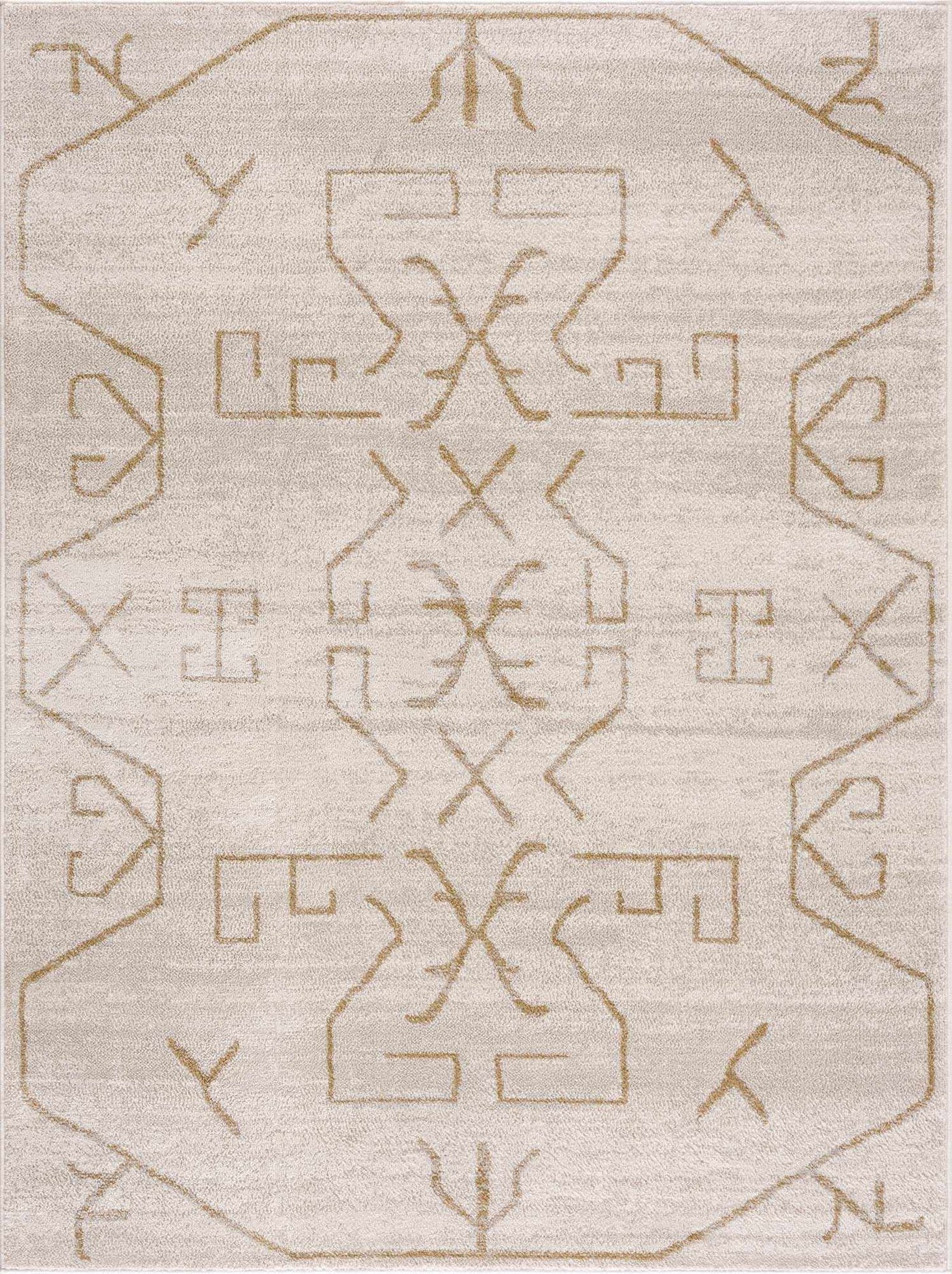 Azzan Cream & Gold Area Rug - Sweet Water Decor - Rugs