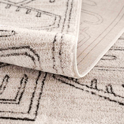 Divya Cream & Charcoal Area Rug