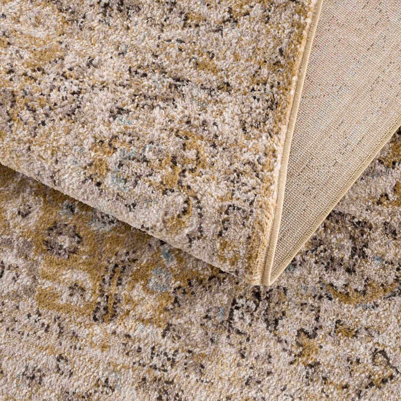 Anana Gold & Beige Area Rug - Sweet Water Decor - Rugs