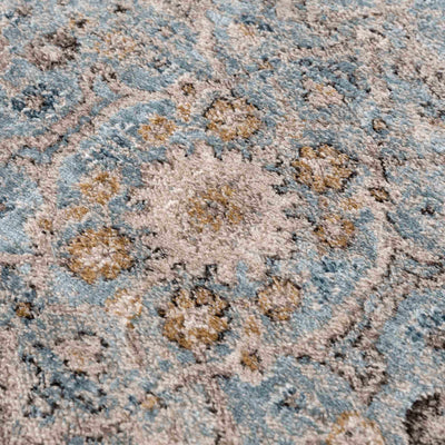 Anana Silver Blue & Beige Area Rug - Sweet Water Decor - Rugs