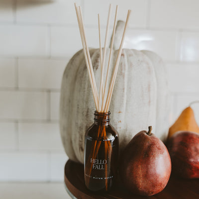 Hello Fall Amber Reed Diffuser - Sweet Water Decor - Reed Diffusers