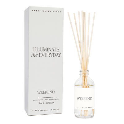 Weekend Clear Reed Diffuser - Sweet Water Decor - Reed Diffusers