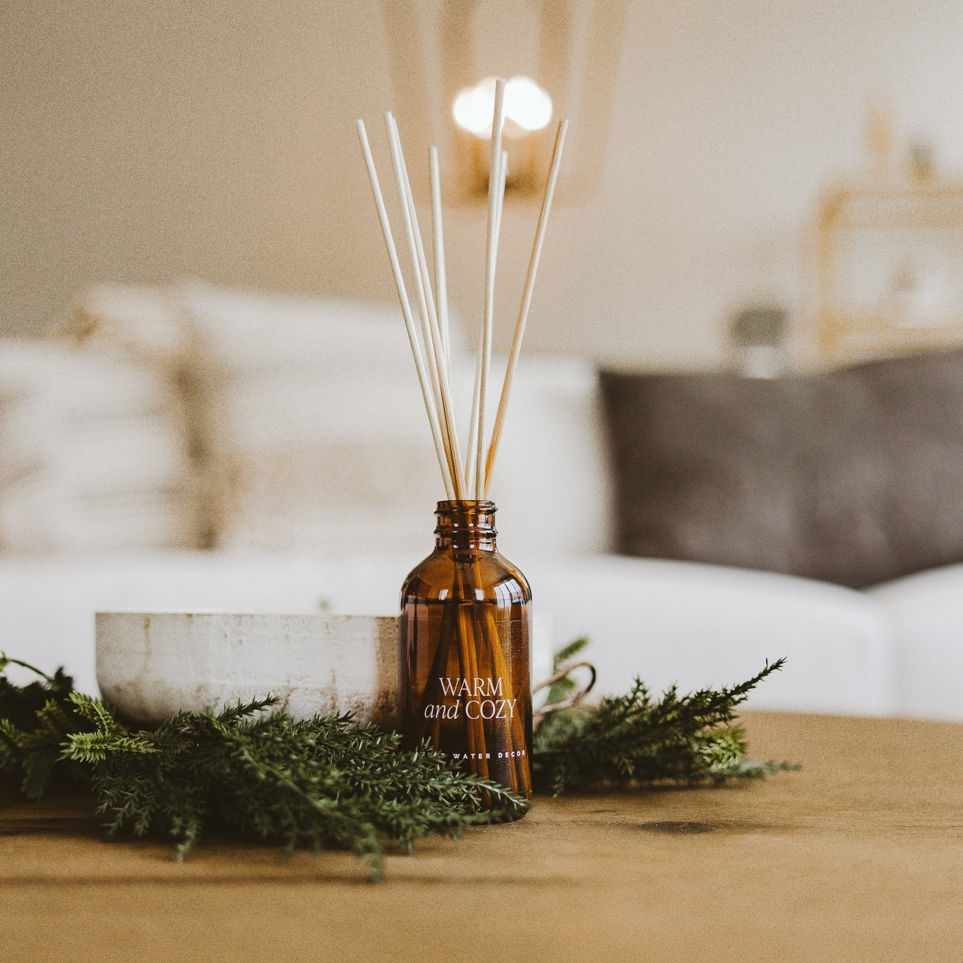 Warm and Cozy Amber Reed Diffuser - Sweet Water Decor - Reed Diffusers