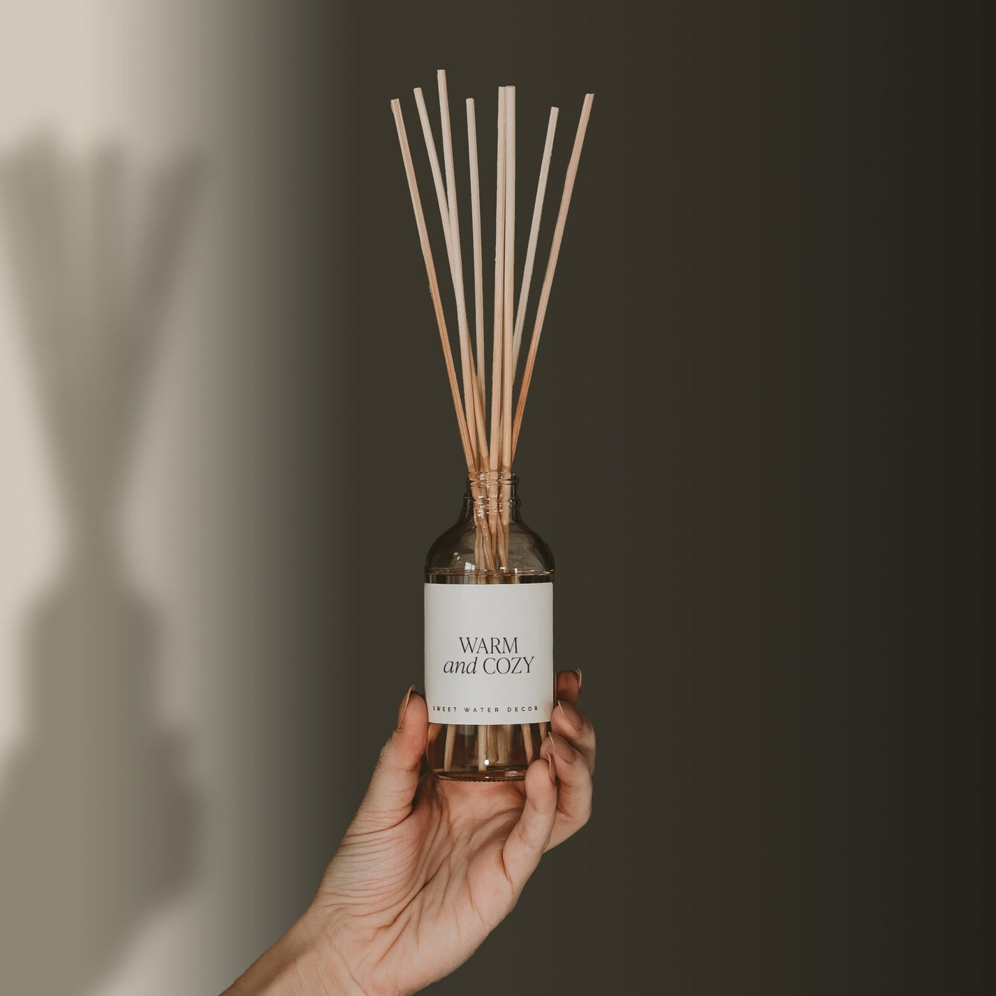 Warm and Cozy Clear Reed Diffuser - Sweet Water Decor - Reed Diffusers