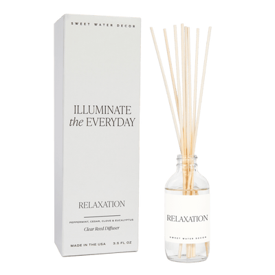 Relaxation Clear Reed Diffuser - Sweet Water Decor - Reed Diffusers
