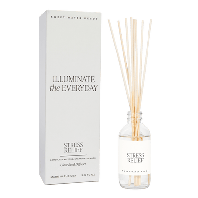 Stress Relief Clear Reed Diffuser - Sweet Water Decor - Reed Diffusers