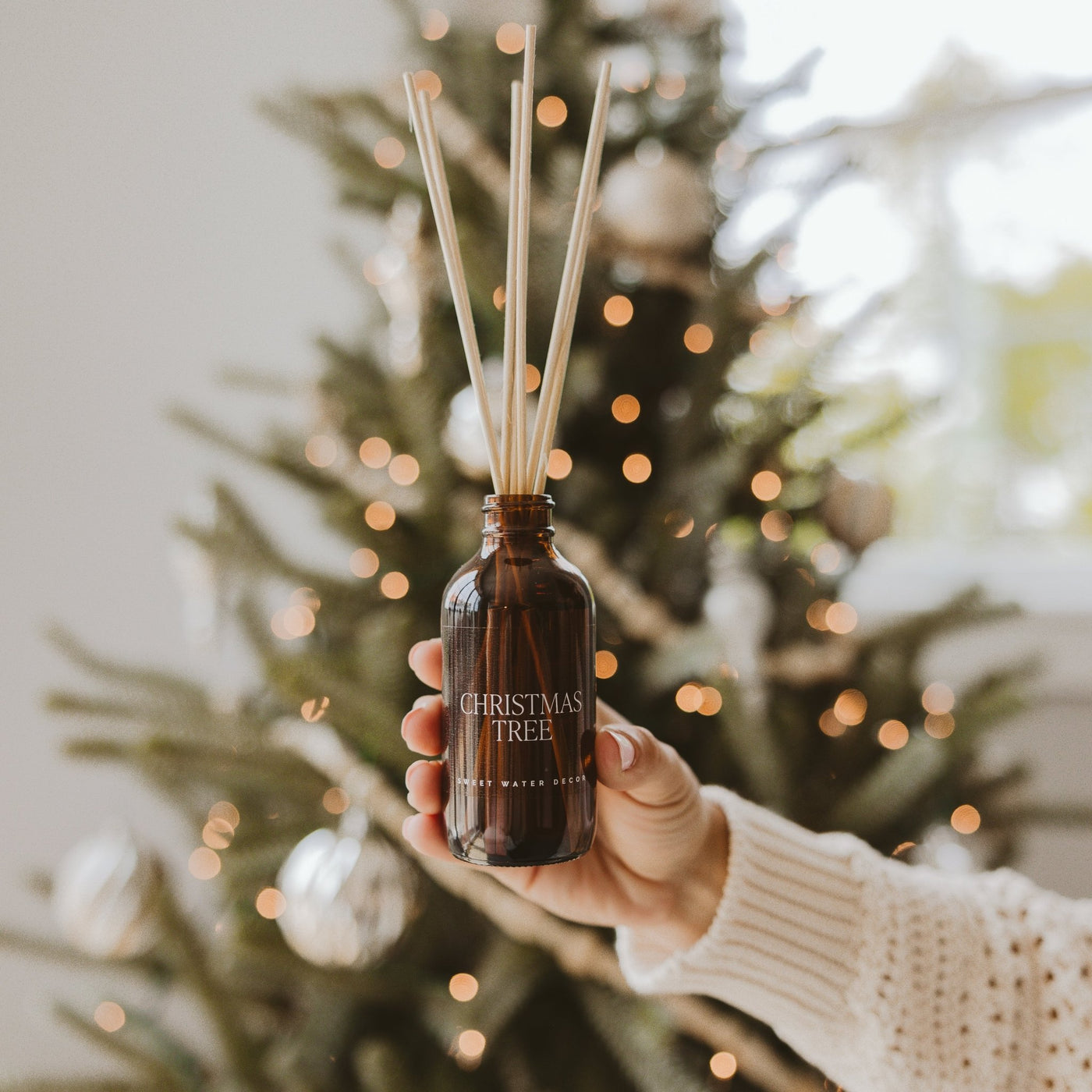 Christmas Tree Amber Reed Diffuser - Sweet Water Decor - Reed Diffusers