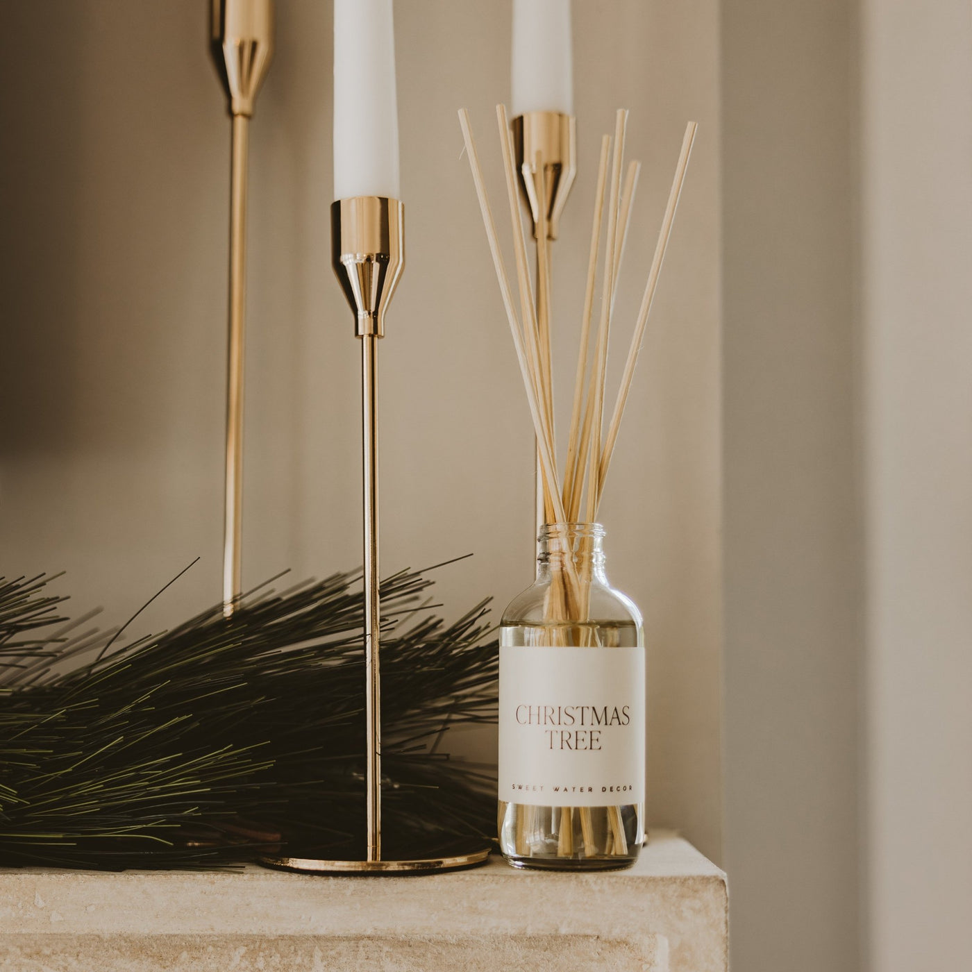 Christmas Tree Clear Reed Diffuser - Sweet Water Decor - Reed Diffusers