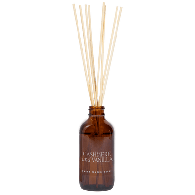 Cashmere and Vanilla Amber Reed Diffuser - Sweet Water Decor - Reed Diffusers