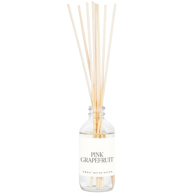 Pink Grapefruit Clear Reed Diffuser - Sweet Water Decor - Reed Diffusers