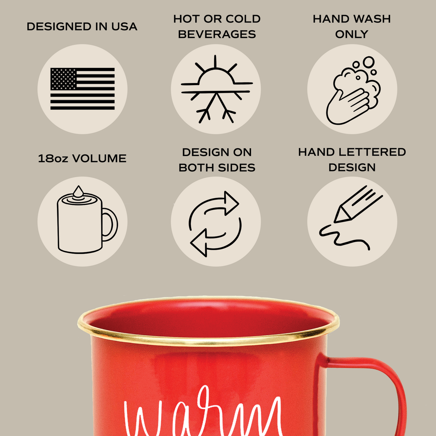 Merry and Bright Campfire Coffee Mug