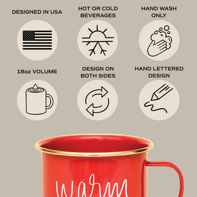 Merry and Bright Campfire Coffee Mug