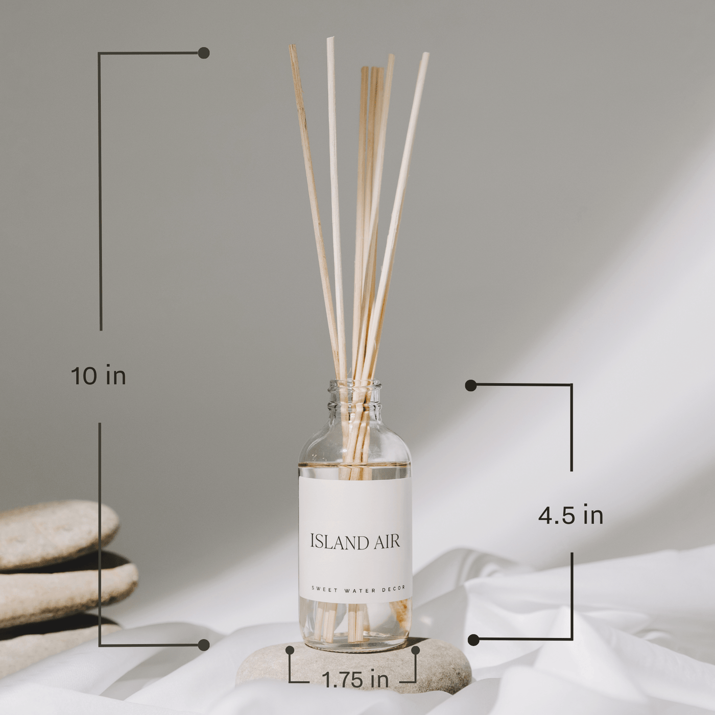 Mango and Coconut Clear Reed Diffuser - Sweet Water Decor - Reed Diffusers