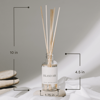 Pink Grapefruit Clear Reed Diffuser - Sweet Water Decor - Reed Diffusers