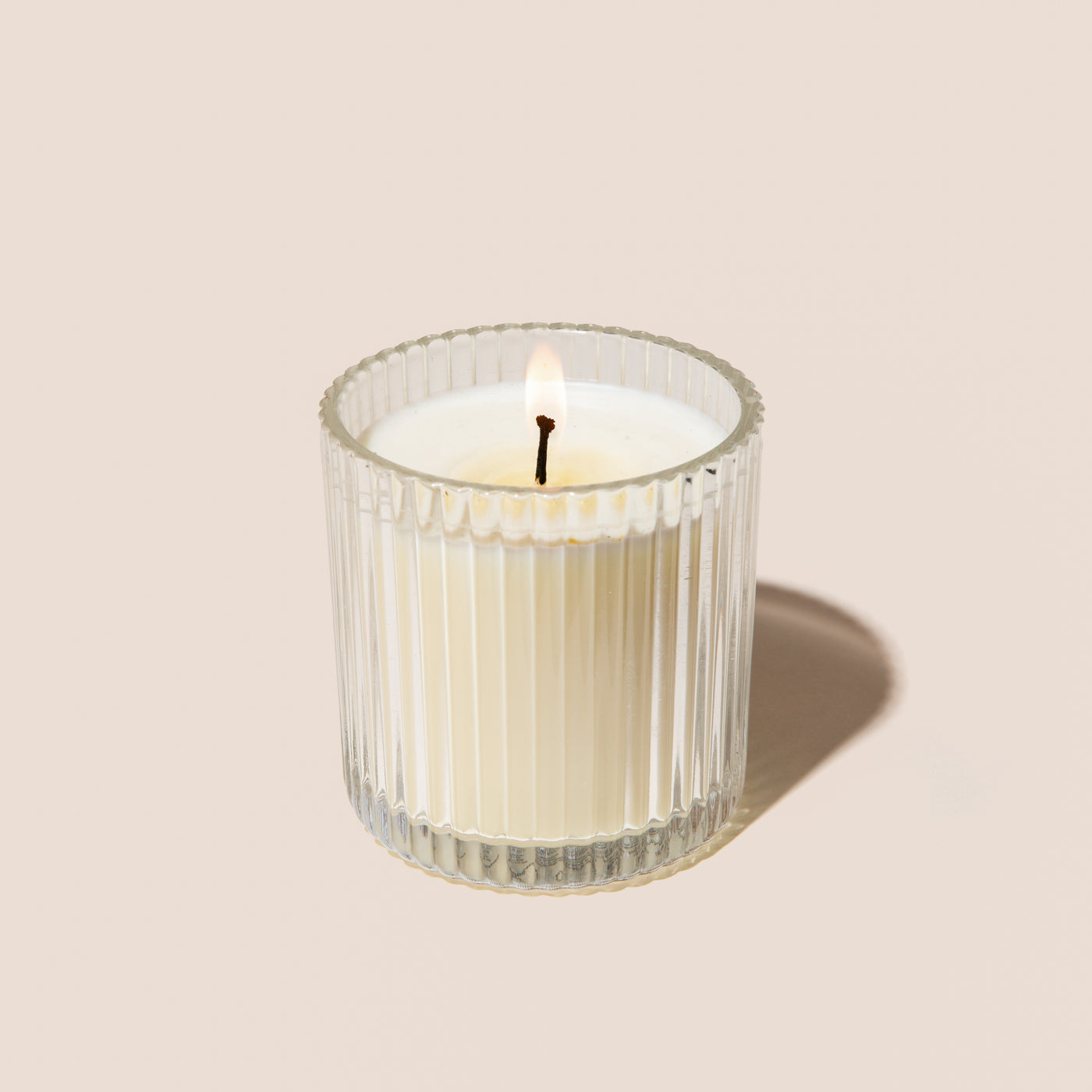 Cozy Season Soy Candle - Ribbed Glass Jar - 11 oz