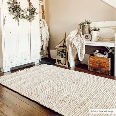 Senneterre Bleached Jute Rug - Sweet Water Decor - Rugs