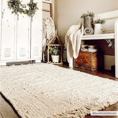 Senneterre Bleached Jute Rug - Sweet Water Decor - Rugs