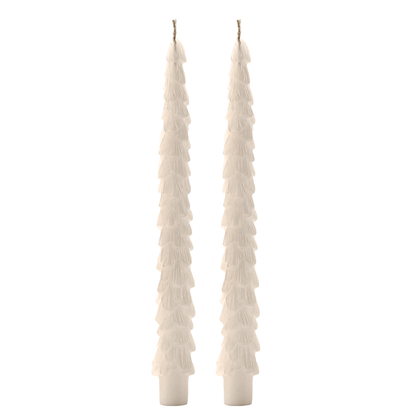 Cream Tree Taper Candles - Set of 2 - Sweet Water Decor - Taper Candles